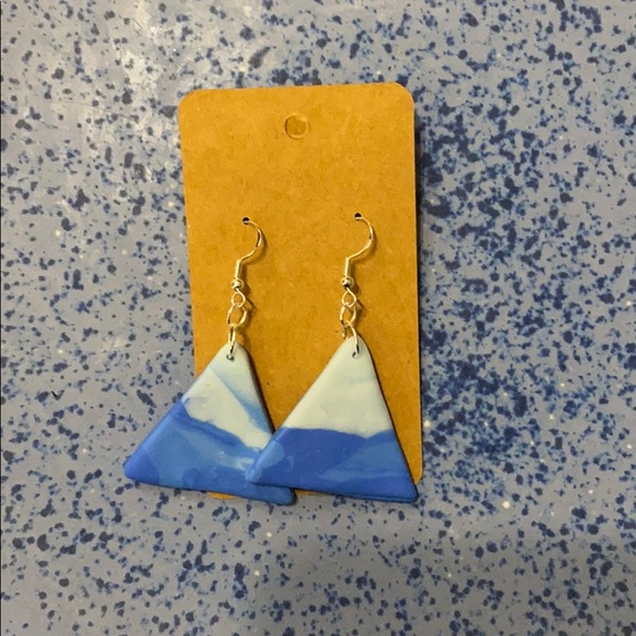 Handmade Clay Earrings - Fire & Ice Series - Picture 7 of 16